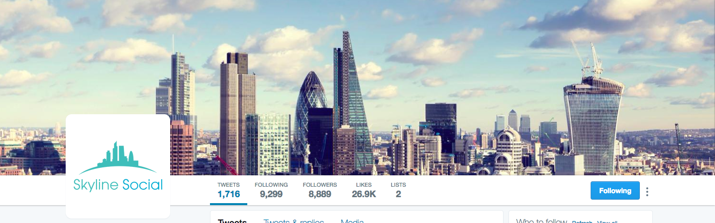 Good Twitter Cover Image Example