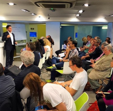 Speaking at small business event