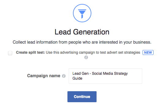 Facebook Lead Gen Name