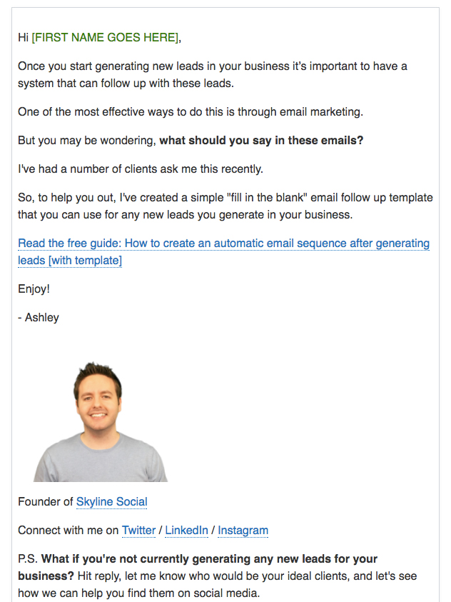Email example