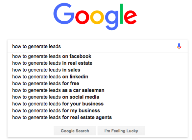 Google Predictive Search for Content Ideas