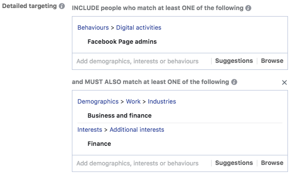 Detailed FB Targeting