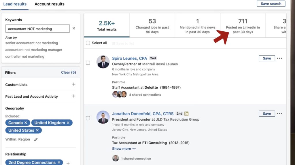 Active LinkedIn Users