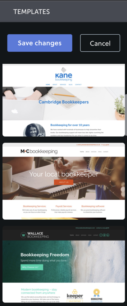 Rocketspark website templates