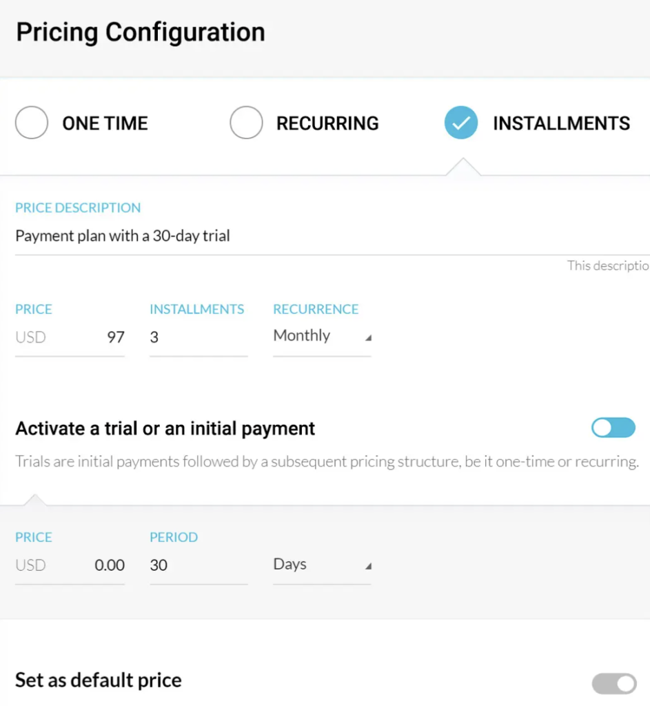 Kartra payments example