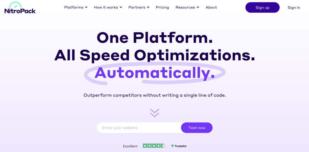 NitroPack website