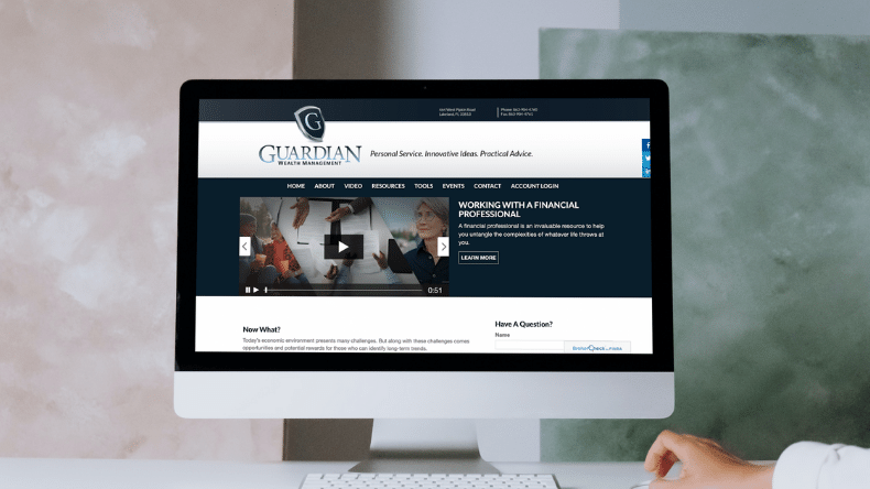 FMG Suite financial advisor website example