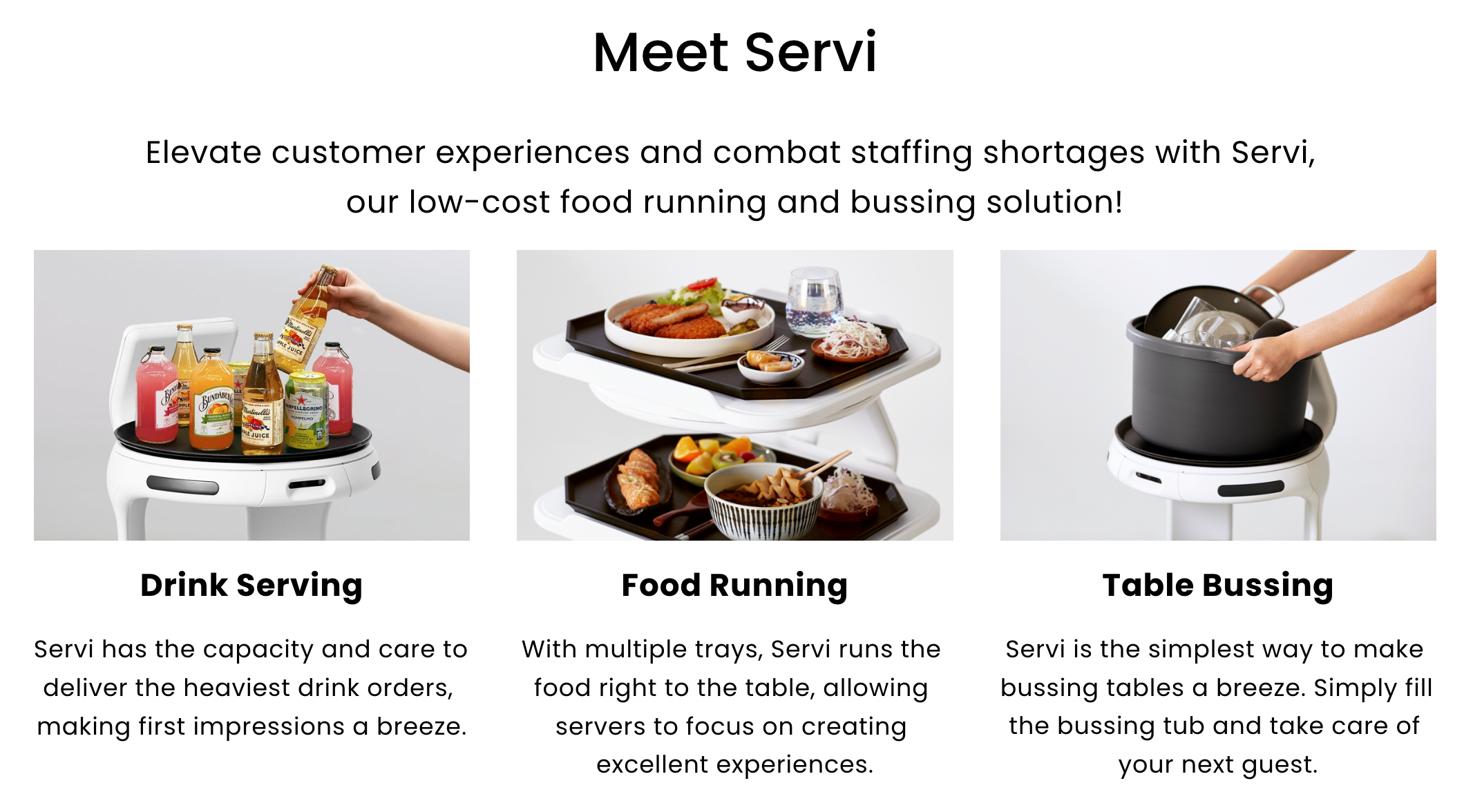 Servi Features
