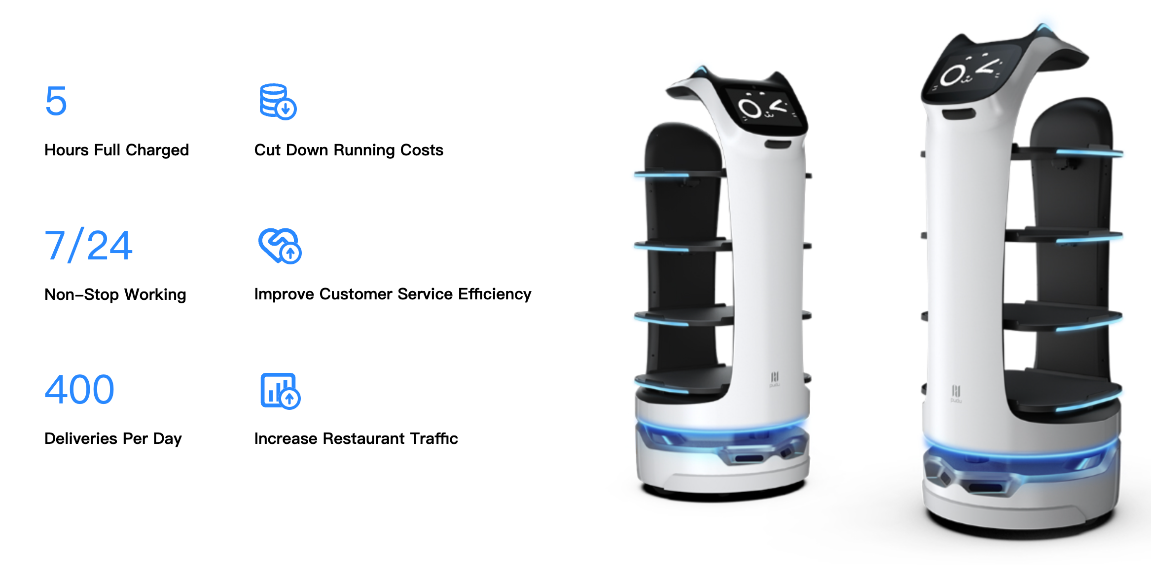 Bellabot robot waiter features