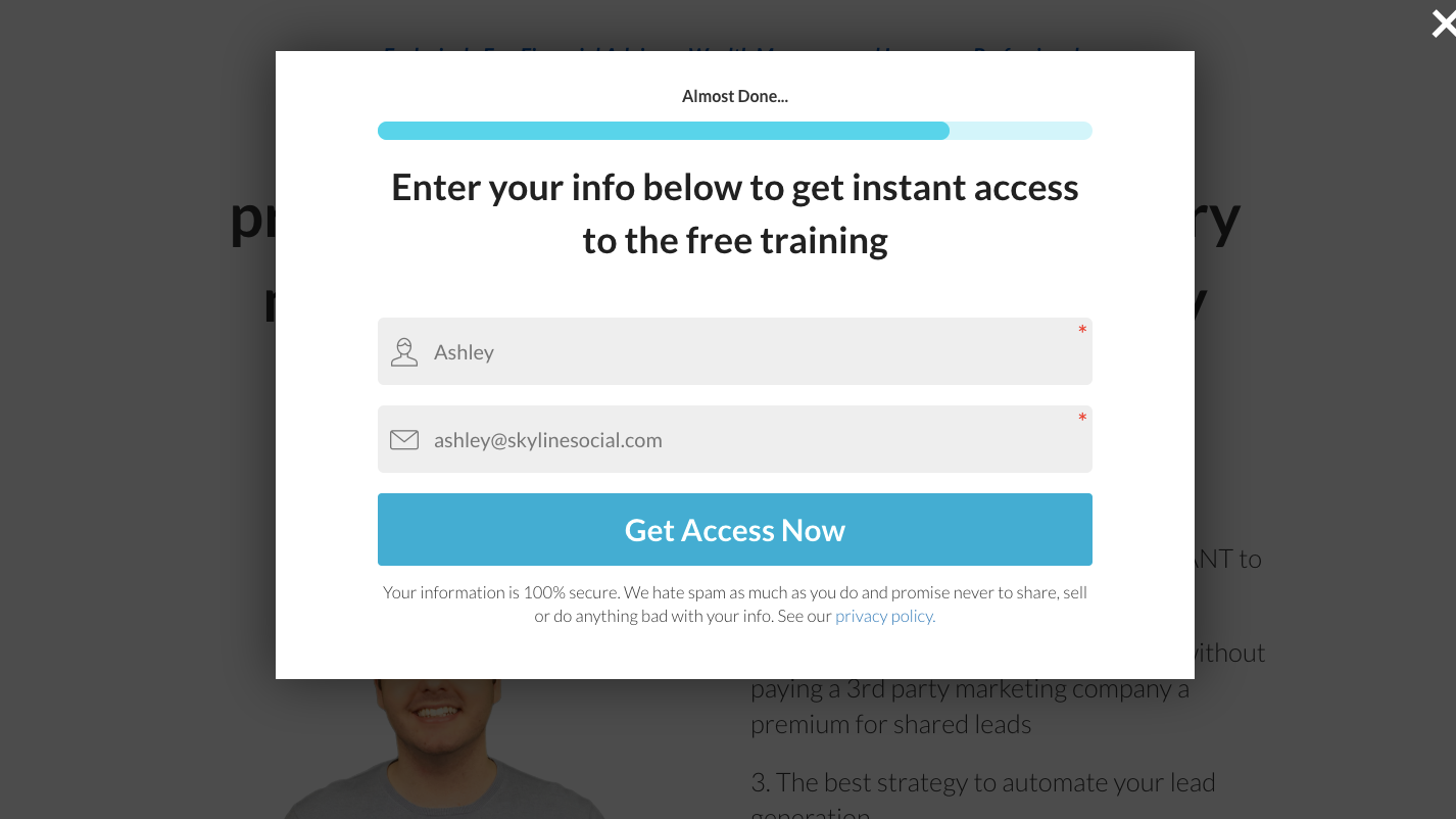Landing Page Opt In