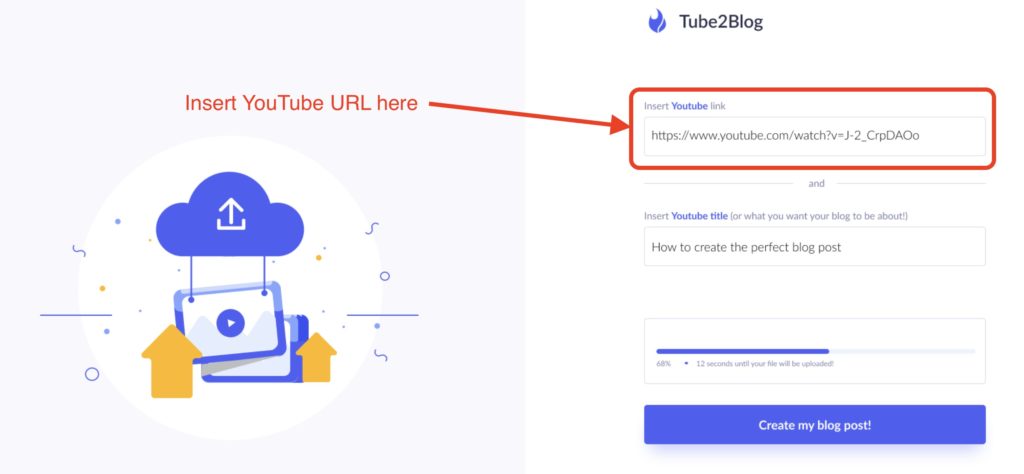 Tube2Blog example