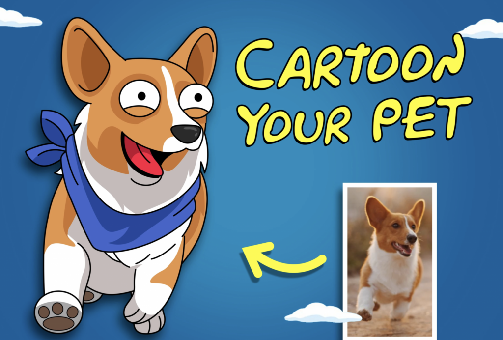 Fun cartoon your pet drawing