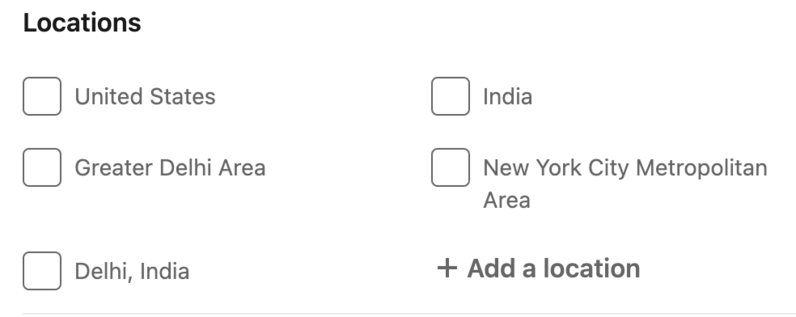 Locations