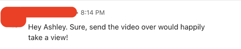 succesful message