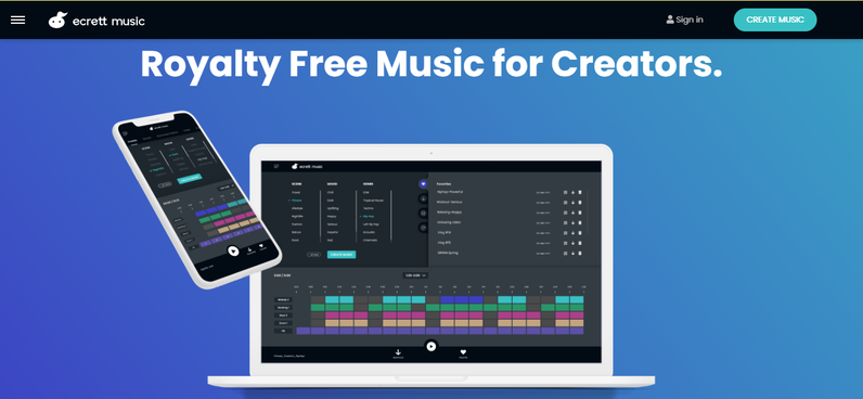 Ecrett music homepage