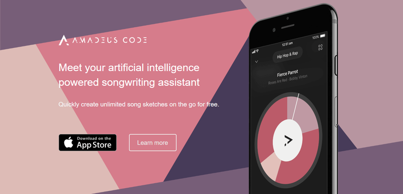 Amadeus Code homepage