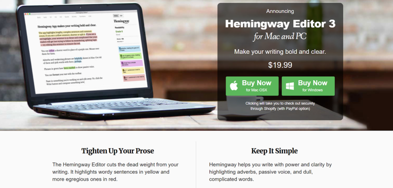 Hemingway editor price
