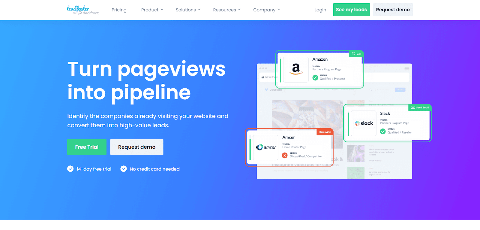 Leedfeeder Homepage